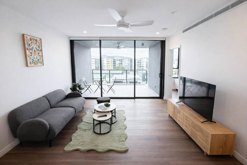 West End Apartment | 2BR Sunlit Stay w Balcony and Parking in West End