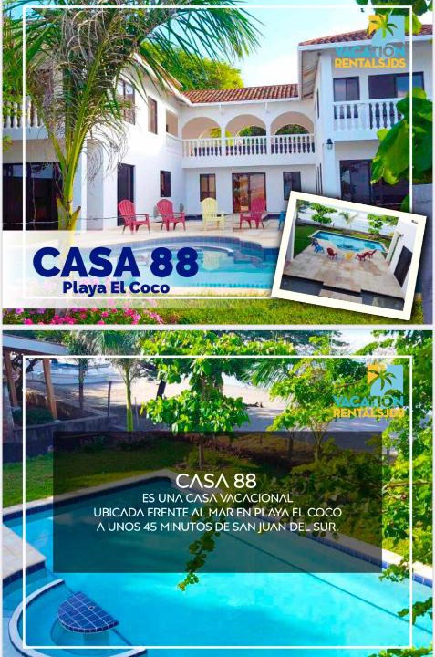 Playa El Coco Villa | Beachfront Home 88 Playa El Coco