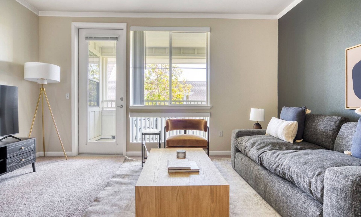Central San Mateo Apartment | Beautiful Fremont 1BR w/W/D, Gym & Pool, nr Tesla, by Blueground