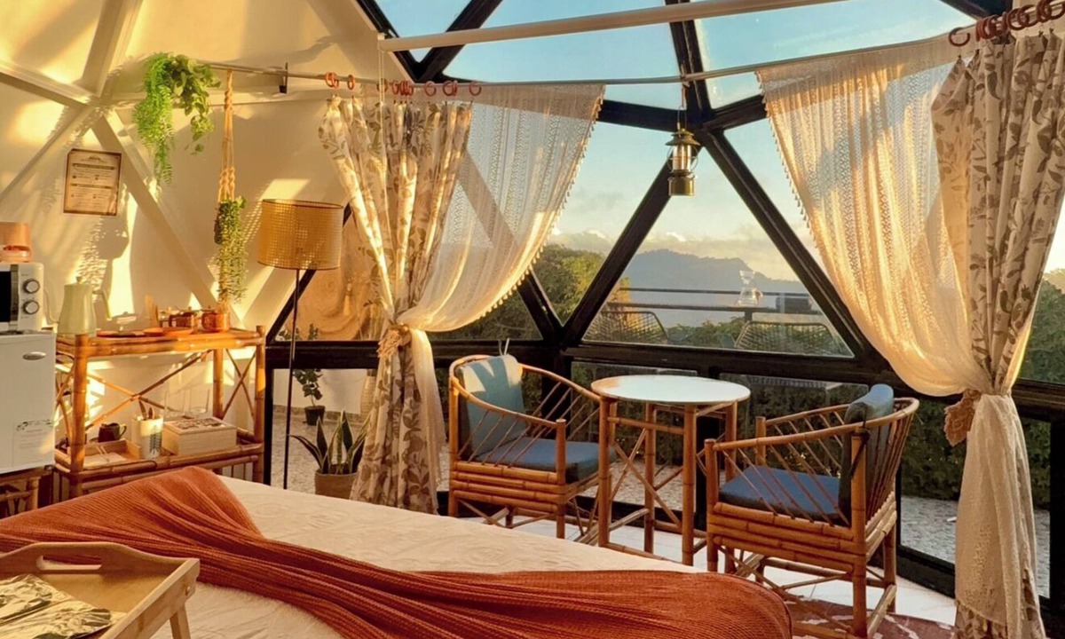 San Isidro de El General Cabin | Boho Dome Retreat Mountain Views, Proyector and Private Fire Pit