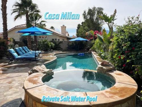 La Quinta House | Casa Milan - Saltwater Pool - Mtn Views - La Quinta Home