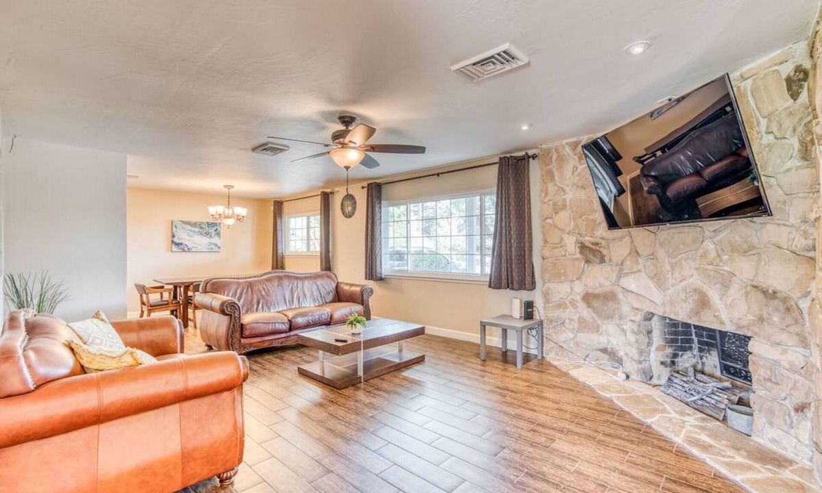 Fresno House | Charming Pet-Friendly Escape with Backyard Gazebo