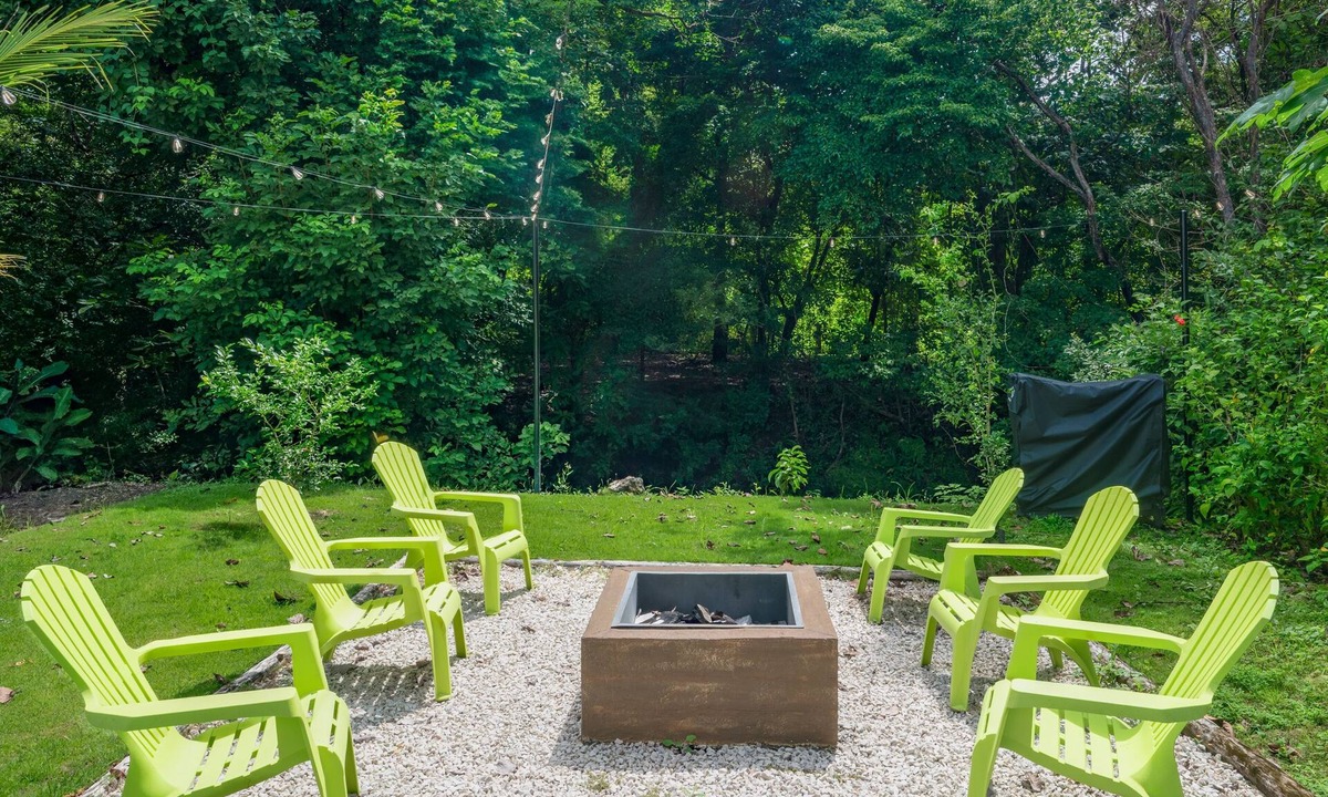Pinilla House | Contemporary home with shared pool, fire pit, and internet