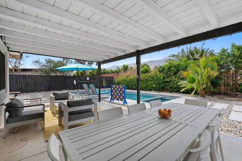 Racquet Club South House | Hacienda Hideaway 3BR Desert Oasis w Pool Spa & Firepit