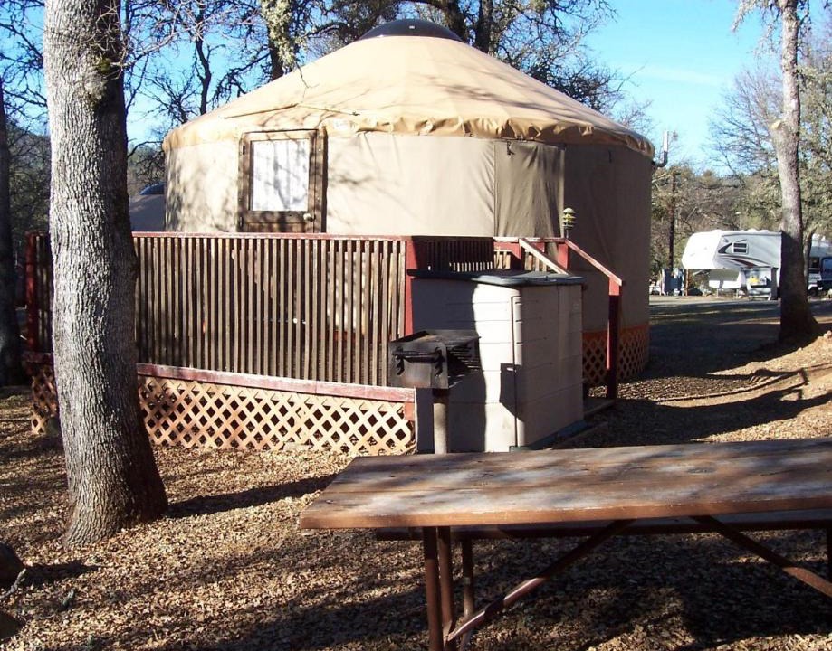 Oregon House Resort | Lake of the Springs Camping Resort Yurt 1