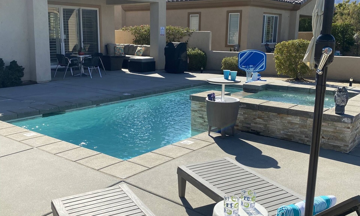 Palm Springs Villa | Modern Private Pool in Golf Course Community