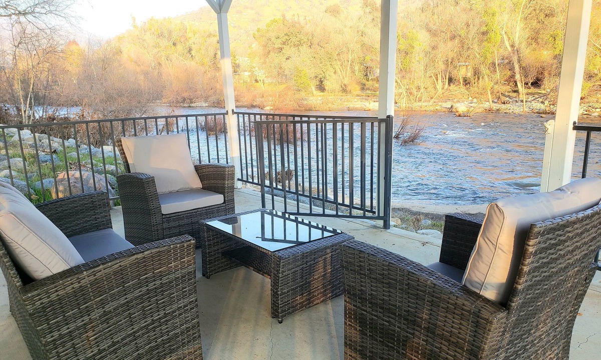 Three Rivers House | Oasis Riverfront House - Gazebo overlooks the River, 5 miles to Sequoia SNP gate