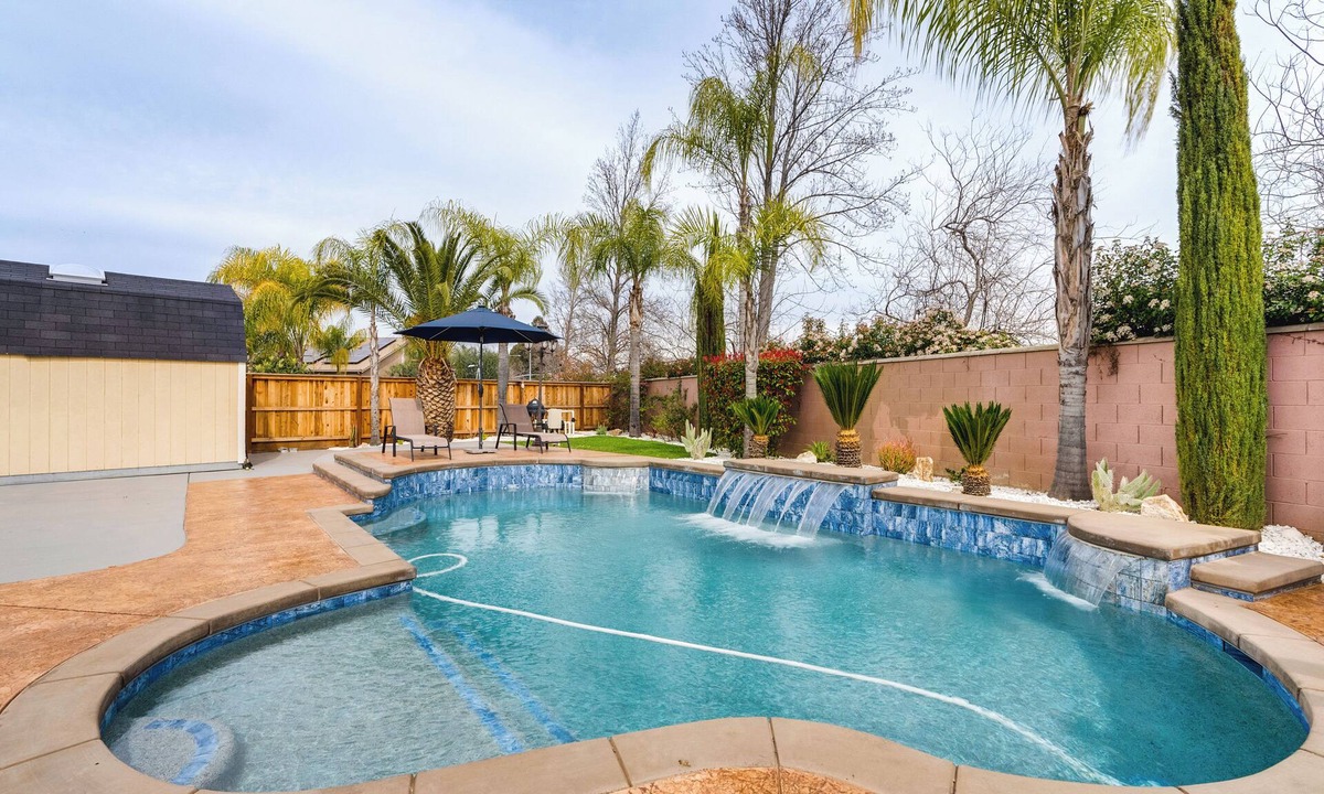 Clovis House | Outdoor Oasis + Hot Tub! Spacious Clovis Home