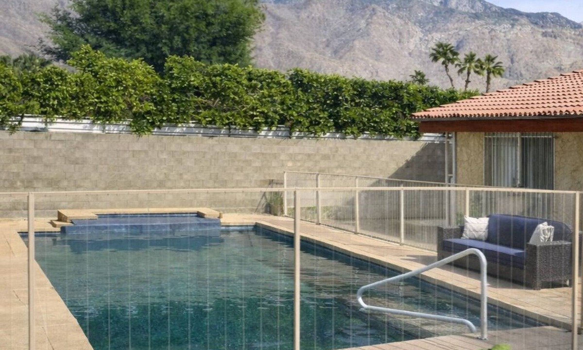 Racquet Club South House | Palm Springs in style: mountain view; new Pebble Tec saltwater pool & jacuzzi