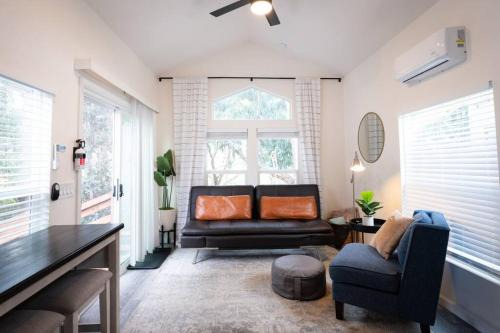 San Luis Obispo House | Peaceful Tiny Home Loft and Sauna