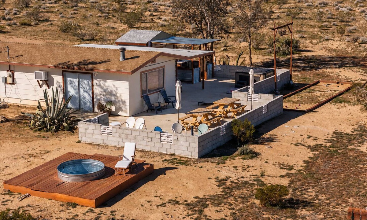 Landers House | Private Desert Ranch: Hot Tub, Cowboy Pool, Saloon