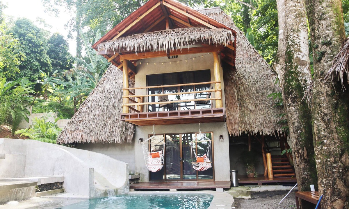 Cocles House | RAYA Bohemian Villa in Sunny Puerto Viejo with Water Slide Pool, WiFi, AC
