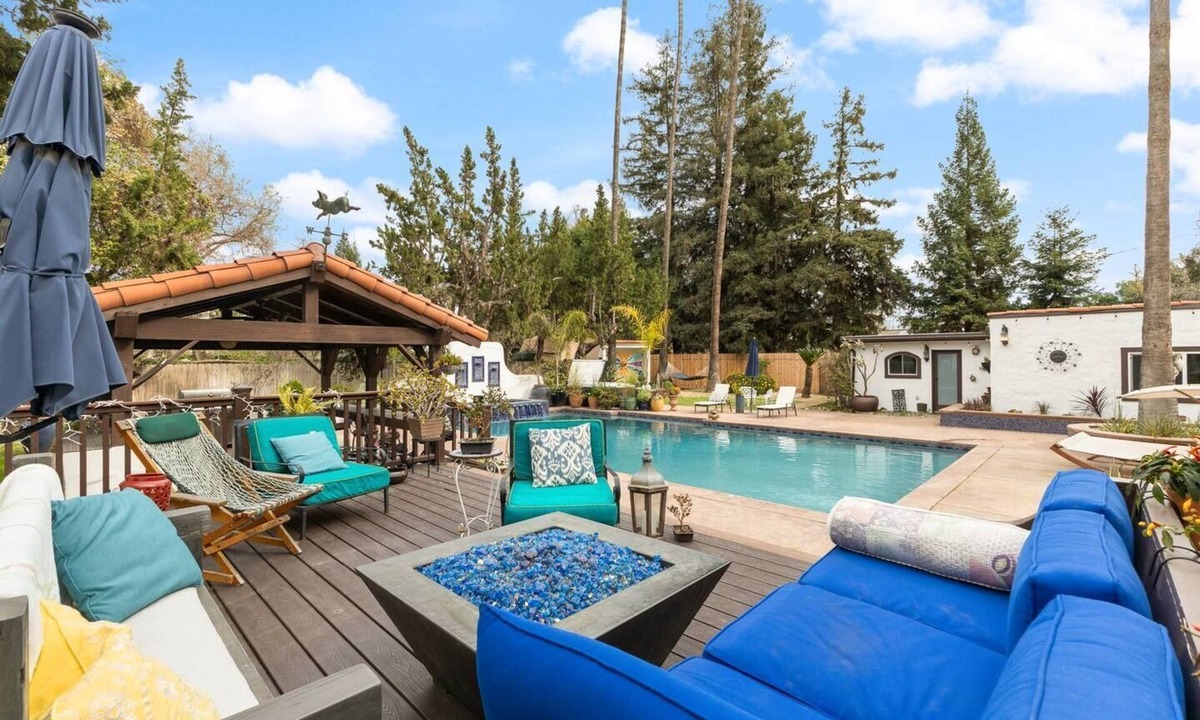 Visalia House | Spanish Casita w/Pool, Hot Tub & Garden Oasis