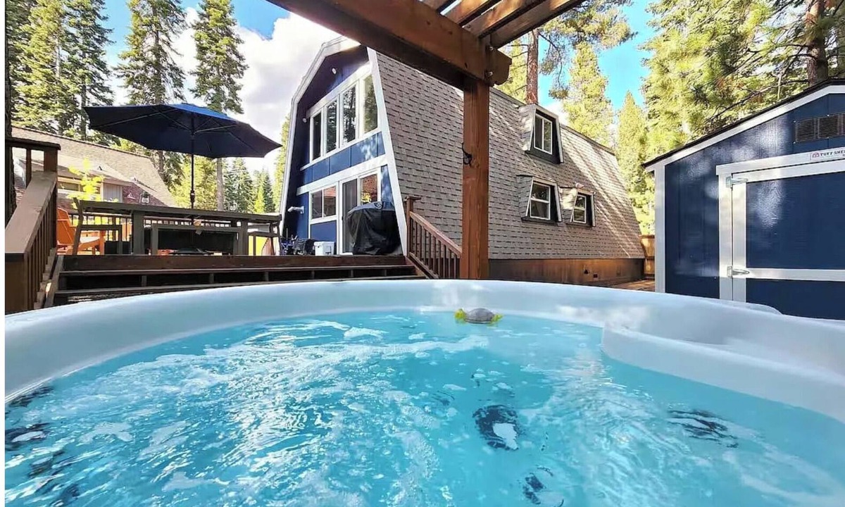 Carnelian Bay Cabin | Tahoe A-Frame Retreat - Walk2Beach - Hot Tub - Fenced Yard - Dogs Welcome