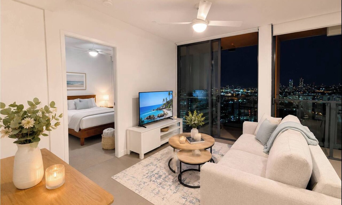 Fortitude Valley Apartment | Valley Luxe - High Level Scenic Apartment w/carpark