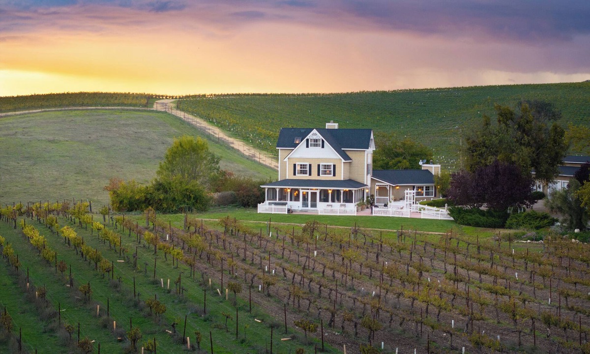 Templeton House | Vineyard Retreat in a Stunning Vineyard Setting and Views, Hot Tub, and More