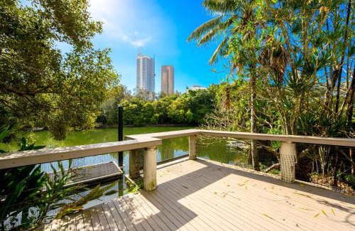 Broadbeach Waters House | Broadbeach Canal Front Getaway with Pool & Jetty