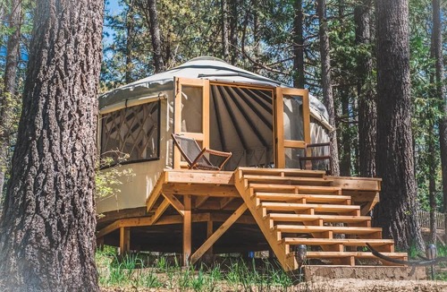 Idyllwild Cabin | 1-Acre Forest Sanctuary | Hot Tub | Wellness Yurt
