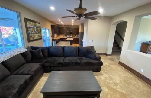 Coachella House | 6 Bedrooms, 9 Beds, Swim Up Pool Bar Oasis - Game Room In Garage