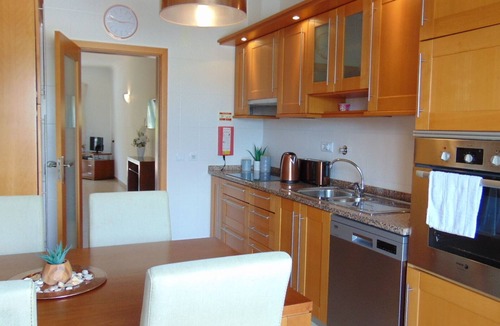 Porto de Mos Apartment | 8 min walk to beach ! 2BR/2BA Apartment, pool, aircon, wifi, secure parking.