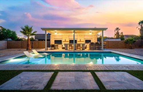 Paradise Valley Village House | Backyard Oasis Heated Pool Game Room Gazebo