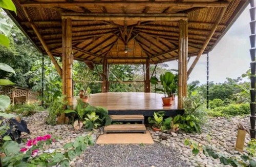 Ballena Cabin | Bamboo Ecolodge w/Waterfall and Ocean View Yoga Deck at Yogachal Vista Mar!