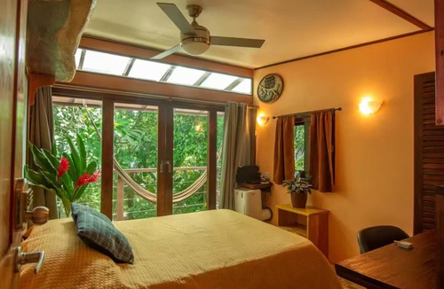 Chiguata House | Beachfront Treehouse in Punta Uva - Bedroom w AC