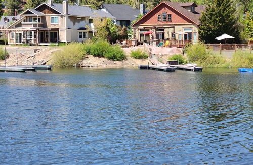 Boulder Bay Cabin | Boulder Bay Lakefront. Dock, hot tub, BBQ, fire pit, pool table. Large backyard.