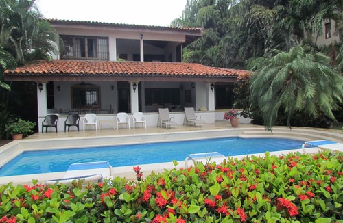 Playa Hermosa House | Casa Luarca. Beach front villa with private pool surrounded by tropical gardens