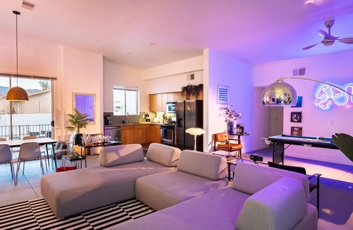 Desert Hot Springs House | Casa Mirage-Pool, Spa, Fire Pit, Game Room, Arcade, Billiards, Fast WiFi