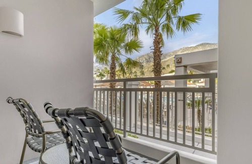 Canyon Corridor Resort | Central Oasis: Modern 1BR, Pool Access, Aerial Tramway and Living Desert Nearby