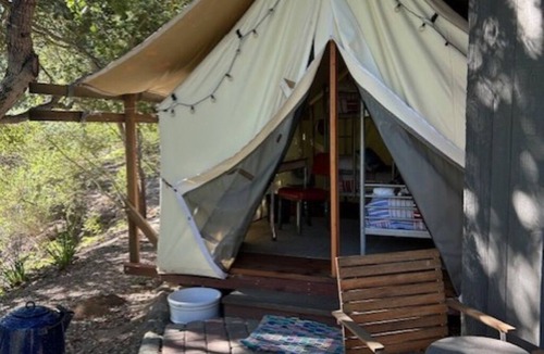 Cielito Cottage | Charming, secluded Santa Barbara 1BR Casita with Kitchen + 4-Bunk Tent/Yurt