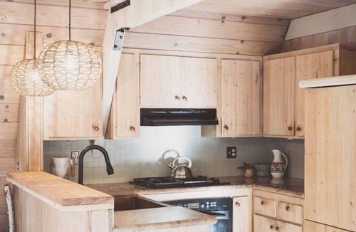 Idyllwild Cabin | Clarity Cabin A-Frame Sanctuary w Hot Tub, Fireplace, Grill, AC, Hammock Chairs, Fire Pit, Pets OK
