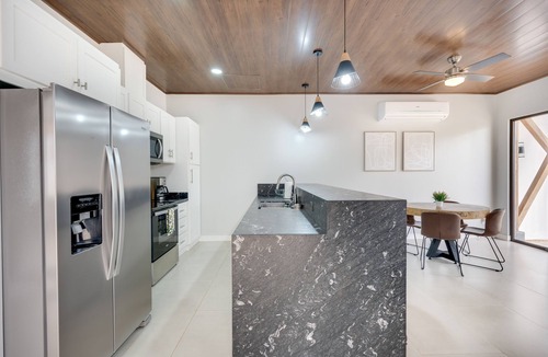 Pinilla House | Contemporary home with shared pool, fire pit, and internet