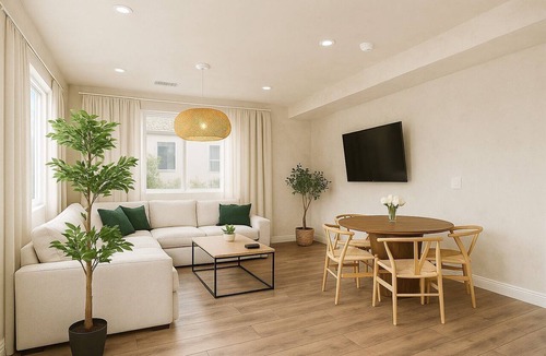 Lawndale House | Cozy Playhouse Retreat with Private Yard & Theater Lounge