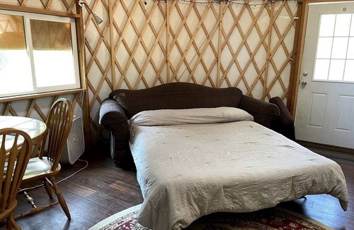 North San Juan RV Rental | Cozy Yurt on a Hilltop Camping Compground for a Unique Glamping Getaway in North San Juan, California
