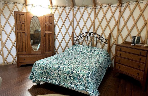North San Juan RV Rental | Cozy Yurt on a Hilltop Camping Compground for a Unique Glamping Getaway in North San Juan, California