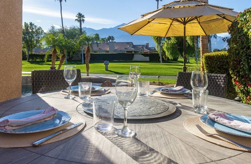 Palm Springs Villa | Desert Princess Villa with Private Pool, Spa & Golf Views
