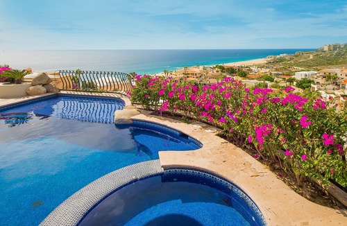 Pedregal Villa | Elegant Pedregal Ocean View Villa w/Pool, Hot Tub & Pacific Ocean Views