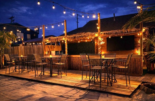 Stockton Hotel | Event Space: Beach Club with BBQ, Speakers & Great Vibes