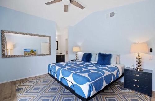 Racquet Club South House | Hacienda Hideaway 3BR Desert Oasis w Pool Spa & Firepit