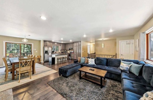 Tahoe Paradise Cabin | Hot Tub, Game Room, Dog Friendly + Fenced, 9 Beds