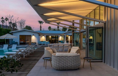 Tahquitz River Estates House | Luxury 4-Bedroom Home with Pool Spa & Stunning Mountain Views