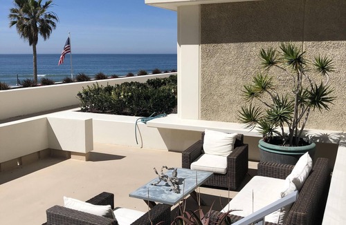 Coronado Condo | Luxury Oceanfront 2BR/2BA Coronado Shores condo w/large terrace La Sierra Bldg