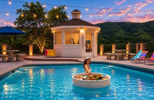 Redlands Villa | Luxury Redlands Escape-Pool Putting Green Arcade