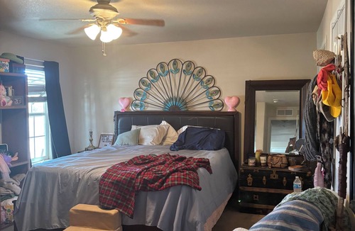 Quartzsite Bed & Breakfast | Master suite with private bathroom, as well as shared, living, kitchen, WiFi