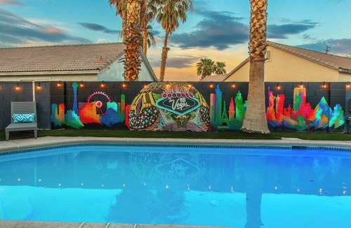 North Las Vegas House | Modern 5BD Home w/Gated Pool and Arcades!