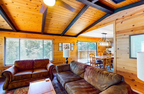 Fish Camp Cabin | Modern cabin w/beautiful views, private gas grill, W/D, and wood fireplace