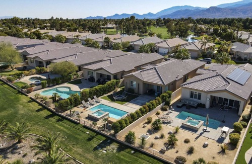Palm Springs Villa | Modern Private Pool in Golf Course Community