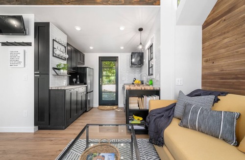 Arroyo Grande Cottage | Modern Wine Country Tiny Home with Gas Fire Pit